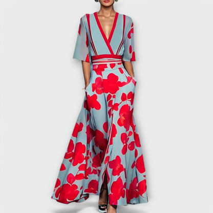 Elsa - Vestido tubo floral elegante