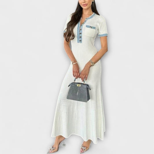 Alecia - Vestido maxi estructurado