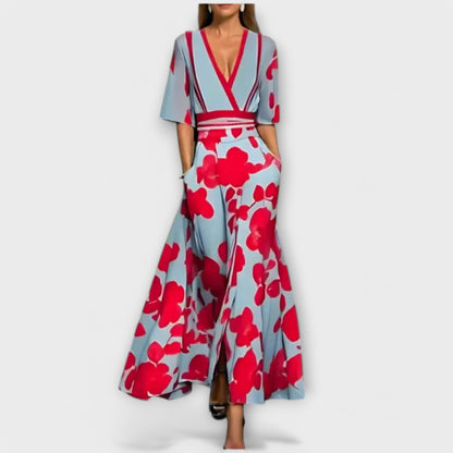 Elsa - Vestido tubo floral elegante