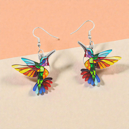 Alba Montiel™ | Pendientes Colibrí & Collar