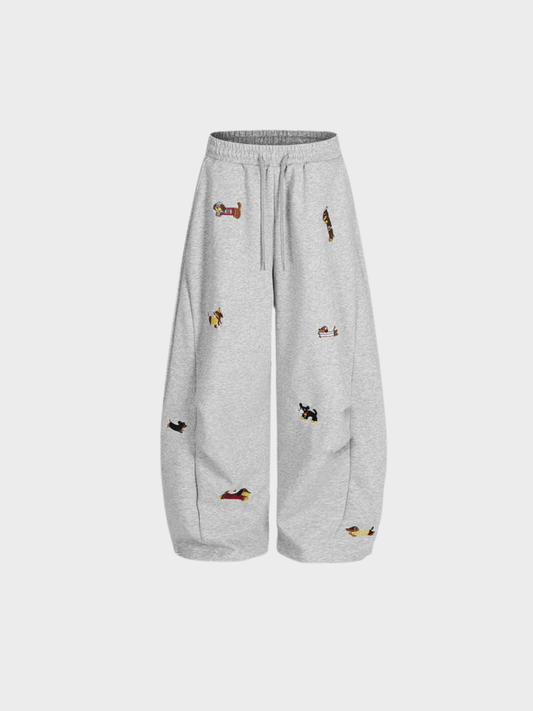 Amalia - Pantalones bordados Pup Barrel